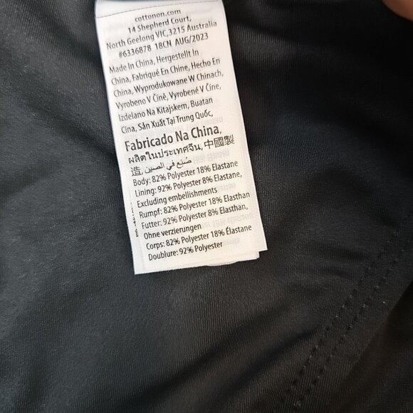 Cotton On Refined High Side Brazilian Bikini Bottoms Womens Size L Black - Picture 9 of 9